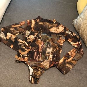High Neck Renaissance Bodysuit